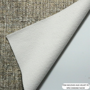 Tissu en <span class=keywords><strong>velours</strong></span> <span class=keywords><strong>blanc</strong></span> 100g, imprimé et froissé, composite collé 350gsm, pour rembourrage de canapé, avec approvisionnement stable en vrac - Product Image 4