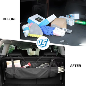 Organisateur de coffre suspendu pour siège arrière de voiture avec organisateur de coffre intérieur pour voitures et SUV - Product Image 6