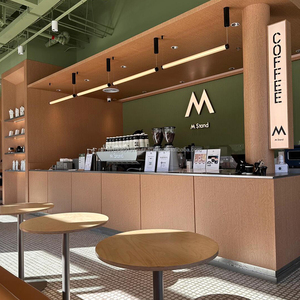 Barra de Bar para Restaurante, Mesa Alta Moderna de Acero Inoxidable SUS304 con Reposapiés, Impermeable, para Uso Comercial - Product Image 4