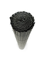 Clôture de Confidentialité Simple Face en PVC Gris Foncé Kenda 14mm Résistante au Vent et aux UV pour Balcons, Maisons, Villas et Jardins