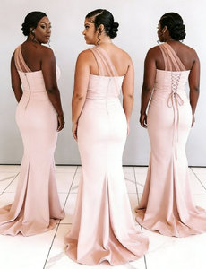 <span class=keywords><strong>Abito</strong></span> <span class=keywords><strong>da</strong></span> <span class=keywords><strong>Damigella</strong></span> a Sirena Rosa Antico in Spandex Elastico, Robe De Soirée Demoiselle D'honneur per Matrimonio in Spiaggia - Product Image 6