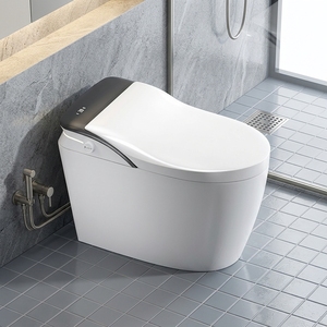 Nouveau design moderne, léger, allongé, intelligent, entièrement automatique, avec lavage des fesses, double chasse d'eau, siège chauffant intégré, pour maison et hôtel - Product Image 1