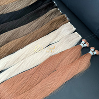 2024 Les extensions de vente les plus chaudes d'AliExpress pour les Blancs Genius Trame Extensions de cheveux Double Drawn Russian Hair Genius Weft