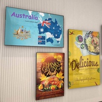 Écran d'affichage numérique suspendu 4K HD pour menu, kiosque de restaurant, affichage numérique suspendu pour menu, panneau d'affichage numérique LCD pour menu