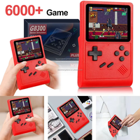 Consola de Videojuegos Portátil JSgaming GB300 con Pantalla de 3.0 Pulgadas, Salida AV, 6000 Juegos Integrados, Regalos para Niños