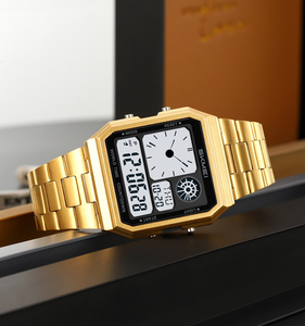 SKMEI 2353 crear logotipo reloj de zona horaria mundial 5 alarma reloj deportivo para hombre Tienda de pulsera electrónica para relojes en línea - Product Image 6