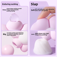 Vibrador 2 en 1 con Diseño de Flor y Lengua, Estimulador de Clítoris, Juguete Sexual con Succión para el Punto G y Orgasmo