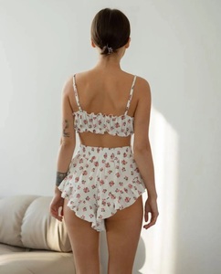 100% algodón muselina Guze Fat Girl Sexy pijamas de <span class=keywords><strong>mujer</strong></span> Sexy pijamas para <span class=keywords><strong>mujer</strong></span> alta calidad precio bajo - Product Image 5