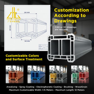 Prix de gros, <span class=keywords><strong>extrusion</strong></span> d'aluminium sur mesure 2024 3003 6061 6063 6082 7050 7075, grande section, usine |   Profils en alliage aérospatial - Product Image 2