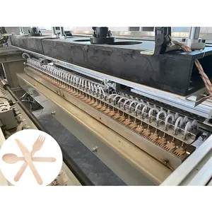GLC-máquina de moldura de cuchara de madera desechable de alta velocidad, máquina de fabricación de cubiertos de madera, India