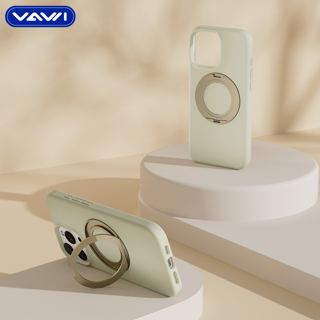 VAWI S068 360° Rotating Holder Case Wholesale for iPhone 12 13 14 15 16 17 Pro Max Silicon Phone Case for iPhone Capa De Celular