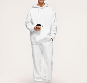 Set Felpa Oversize con Logo Personalizzato, Felpa 420Gsm, Felpa Pesante da Uomo 500gsm, Pantaloni Sportivi, <span class=keywords><strong>Abbigliamento</strong></span> <span class=keywords><strong>Hip</strong></span> <span class=keywords><strong>Hop</strong></span> - Product Image 2