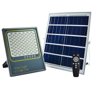 태양 전원 투광 조명 IP65 SMD 50w 300w led 태양 투광 조명 200w 100w led 투광 조명 야외 원격 컨트롤러