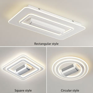 <span class=keywords><strong>Ventilador</strong></span> <span class=keywords><strong>de</strong></span> <span class=keywords><strong>Techo</strong></span> <span class=keywords><strong>de</strong></span> Lujo con Luz, Cuadrado, para Dormitorio, 6 Velocidades, Decorativo, Empotrado, Inteligente, sin Aspas, con Luz para Sala <span class=keywords><strong>de</strong></span> Estar y Dormitorio - Product Image 3