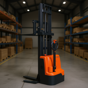 Apilador Eléctrico de Palés con Capacidad de 3300 Libras, Altura de Elevación de 96.06 Pulgadas, Horquillas Ajustables, Uso en Interiores - Product Image 2