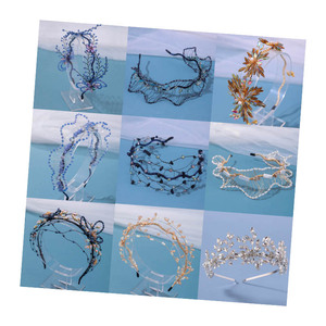 Diadema de diamantes de imitación con lentejuelas de buena calidad, Perla fina, tocado de boda de lujo, diademas nupciales - Product Image 1