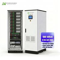 Armoire de batterie industrielle 100kWh 144kWh Système de stockage d'énergie tout-en-un Batterie solaire 50kW avec onduleur hybride pour usage commercial