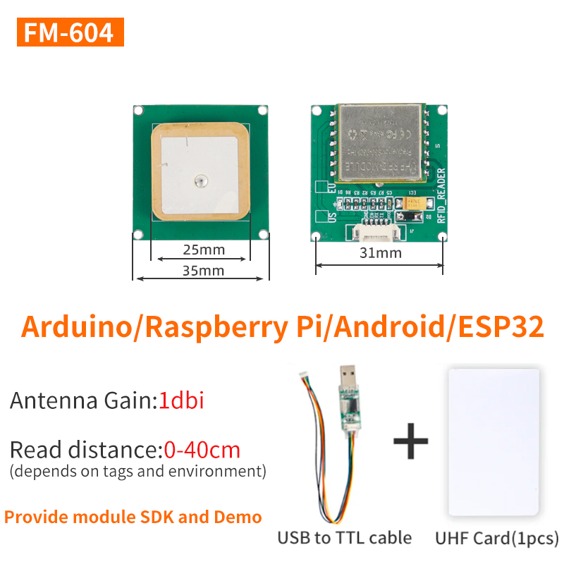 FM-604 (1dbi, 35*35mm)