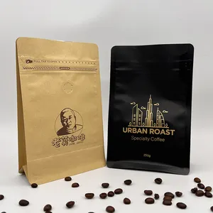 custom printed matte black coffee packaging 250g 500g bolsas para cafe con marc