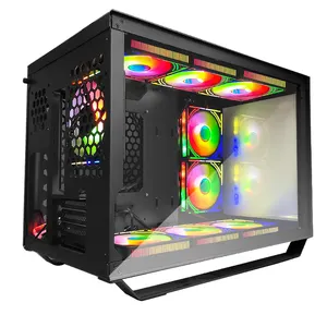 MANMU New Design Factory Gaming Computer gehäuse Atx Pc HD Usb3 Schrank gehäuse und Türme Desktop-Computer gehäuse