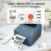 Impresora de Etiquetas Térmicas HZTZ T40, Etiqueta Adhesiva de 110 mm, 4 Pulgadas, Interfaz WiFi, Impresora de Códigos de Barras para Envíos y Albaranes