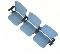 Siège de tribune pliable peu encombrant CS-ZZY-L, chaise de stade montée sur poutre en acier, couleur personnalisée pour sites sportifs intérieurs et extérieurs