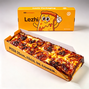 Caja de Cartón para <span class=keywords><strong>Pizza</strong></span> Económica con Impresión Personalizada, Caja de Cartón para <span class=keywords><strong>Pizza</strong></span> para Llevar, Caja de Papel Reciclable para Alimentos - Product Image 4