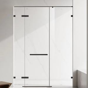 Puerta Interior de Acero Inoxidable 304, Diseño Moderno, Apertura Manual, Superficie Acabada para Baño y Ducha - Product Image 1