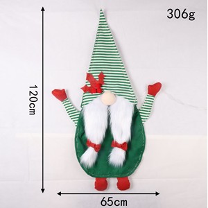 Décoration de Noël Père Noël en position grimpante amusante avec des gants verts, décoration de Noël suspendue pour l'intérieur et l'extérieur, grande taille 110 cm - Product Image 4