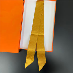 <span class=keywords><strong>Sciarpa</strong></span> Quadrata in <span class=keywords><strong>Pura</strong></span> <span class=keywords><strong>Seta</strong></span> Satinata con Stampa Digitale Personalizzata per Donne, 90*4 cm, 12mm 14mm 16mm, Sciarpe in Chiffon Soie per Signore Bb - Product Image 3