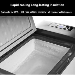Réfrigérateur à compresseur double usage 12V/24V pour voiture, maison et camion - Capacité en plastique de 40 à 60L, faible bruit, affichage numérique, -20°C à 20°C - Product Image 3