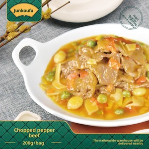 JuKouFu Commercial Vente en gros Prêt à consommer Semi-fini <span class=keywords><strong>Repas</strong></span> préparés Boeuf épicé Plats à emporter Vegetarianet - Product Image 2