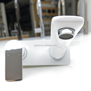 Watersino, venta al por mayor, marca de agua, <span class=keywords><strong>tres</strong></span> orificios, montado en la pared, baño, <span class=keywords><strong>lavabo</strong></span>, <span class=keywords><strong>grifo</strong></span> mezclador - Product Image 2