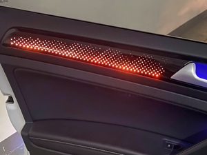 Éclairage d'ambiance RGB Chasing Streamer pour VW Golf 7 7.5, contrôle par bouton de rétroviseur, décoration intérieure, version moulée LED, lumière néon - Product Image 4