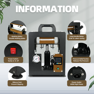 10 Ton <span class=keywords><strong>Jack</strong></span> Olie Extract Machine 6X12Cm Dubbele Verwarming Plaat Persmachine Met Drukmeter - Product Image 5