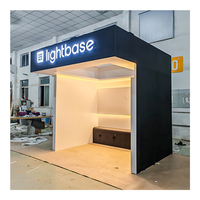 Stand d'exposition LED à montage rapide en 30 minutes, structure en bois réglable, assemblage modulaire, stand de foire commerciale pour expositions lumineuses