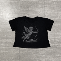 T-shirts pour hommes Guangzhou Shangshang Custom Streetwear, 100% coton, impression DTG, coupe ample, col en V, tissu en coton slub