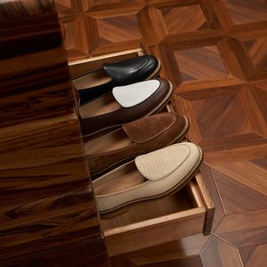 Zapatos Casuales Personalizados para Hombre, Zapatos de Estilo Deportivo para Caminar al Aire Libre de Alta Calidad, Zapatillas de Cuero Genuino, Mocasines de Lujo, Zapatos con Logotipo Personalizado para Hombre - Product Image 2