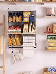 StorageWorks Modern 6-Tier Collapsible Non-Woven Fabric Metal Rod Closet Organizer <b>Shelves</b> for Bag Bedroom Kids Dorm RV Camper - Product Image 6