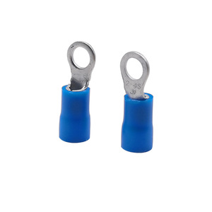 RV2-4S Ring <b>Terminals</b> 4.3x6.5mm PVC Insulated Copper Tin Plated Cold Press <b>Terminal</b> For Electrical Wiring - Product Image 4