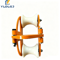 Polea de Cable de 2 Ruedas de Alta Resistencia YILI, Bloque de Cableado Aéreo Profesional con Rodillos de Nylon para Trabajos de Líneas Eléctricas