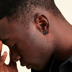 <span class=keywords><strong>Noir</strong></span> Mossanite Diamant Stud GRA Homme Bijoux Cadeaux Femmes Plaqué <span class=keywords><strong>Or</strong></span> 925 Sterling Silver 6.5MM 1.0CT VVS Moissanite <span class=keywords><strong>Boucle</strong></span> <span class=keywords><strong>D</strong></span>'<span class=keywords><strong>oreille</strong></span> Hommes - Product Image 5