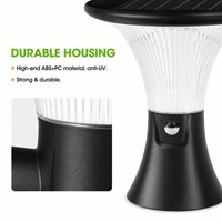 Lampadaire solaire 10W 1000lm à capacité réelle, garantie 3 ans, ultra-lumineux à 360°, ignifuge, qualité industrielle pour éclairage d'aires