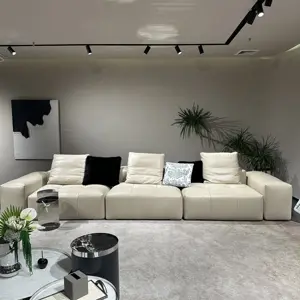 Hot sale living room sofas sectional couch modern comfortable leather sofa set furniture