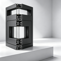 Ventana Corredera de Aluminio Moderna con Doble Vidrio Templado, Aislamiento Térmico y Antichoque, Certificación NFRC Americana
