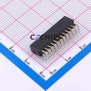 PM200-2-12-W-6.35-G0 Pin Socket Bent Lead Through Hole,P=2mm Connector 2x12P 2mm 2mm Square Hole - Product Image 2