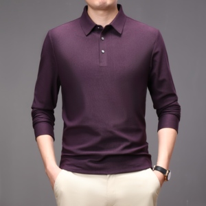 <span class=keywords><strong>T</strong></span>-shirts polo à manches courtes décontractés à séchage rapide pour hommes 220 grammes hauts équestres et de sport sans couture ensemble de chemises polo et de <span class=keywords><strong>golf</strong></span> solides - Product Image 5