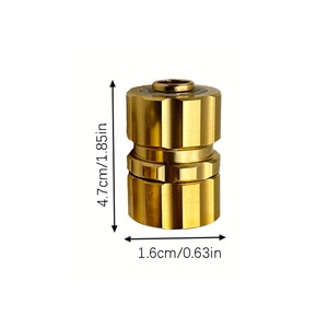 Raccord de tuyau d'<span class=keywords><strong>arrosage</strong></span> robuste 5/8'' femelle, adaptateur en alliage d'aluminium pour la réparation et la connexion de <span class=keywords><strong>tuyaux</strong></span> fissurés - Product Image 2