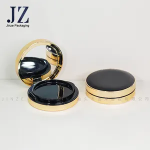 Jinze Round Empty Foundation Envase cosmético Air Cushion Case con espejo para niñas