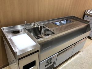 Mostrador Móvil Comercial para Pizza y Ensaladas con Equipo para Exhibición de Bebidas Frías - Product Image 2